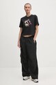 adidas tricou din bumbac W C DANCE T JJ4133 negru SS25