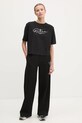 Памучна тениска Guess V5RI12.I3Z14 черен SS25