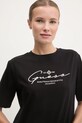 Памучна тениска Guess черен V5RI12.I3Z14
