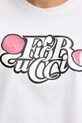 Bombažna kratka majica Fiorucci Curly Lollipop Logo Boxy Fit T-Shirt U02SPTSH103CJ01WH10 bela