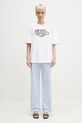 Bavlnené tričko Fiorucci Curly Lollipop Logo Boxy Fit T-Shirt U02SPTSH103CJ01WH10 biela