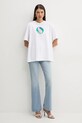 Bavlnené tričko Fiorucci Big Lollipop Print Boxy T-Shirt U02SPTSH103CJ01WH04 biela SS25