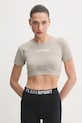 Тениска PLEIN SPORT вталена бежов SAEC.WTK3566.STE003N