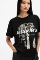 AllSaints t-shirt bawełniany KIT BRIAR W151JB czarny SS25