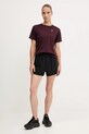 Asics t-shirt do biegania Core 2012D170 bordowy AW25