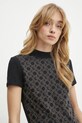 Guess tricou negru W5RI15.J1314