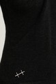Bluza s dodatkom vune Heliot Emil SS25.W.07.072.BLK01 crna
