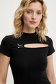 Majica kratkih rukava Heliot Emil crna SS25.W.13.078.BLK01
