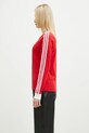 Хлопковый лонгслив adidas Originals Adicolor 3-Stripe Regular Longsleeve JC5777 красный SS25