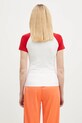 Îmbrăcăminte adidas Originals tricou din bumbac Adicolor 3 Stripe Raglan Slim Tee JD0835 alb