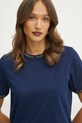 Pamučna majica Luisa Spagnoli mornarsko plava 541854