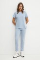 Bavlnené tričko Luisa Spagnoli 541844 modrá SS25