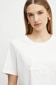 Luisa Spagnoli tricou din bumbac alb 542081
