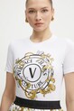 Versace Jeans Couture tricou alb 78HAHC01.CJ02C