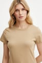 Bavlnené tričko Marella LANGUE béžová 2513971025