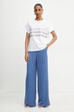 Marella t-shirt bawełniany Emme by Marella 2515971042 biały SS25