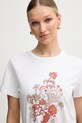 Βαμβακερό μπλουζάκι Marella Emme by Marella λευκό 2515971071