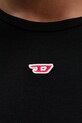 Diesel t-shirt bawełniany T-UNCUTIE-LONG-D T-SHIRT A14962.0GRAI czarny