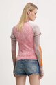 Oblečenie Bavlnené tričko s dlhým rukávom Diesel T-IRONICA T-SHIRT A16635.0SLBB ružová