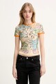 Футболка Diesel T-UNCUTIE-LONG-Q2 T-SHIRT slim бежевый A16636.0KNAU