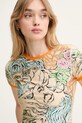 Футболка Diesel T-UNCUTIE-LONG-Q2 T-SHIRT бежевый A16636.0KNAU