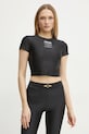 Versace Jeans Couture t-shirt z elastanem czarny 78HAH6A2.J0223