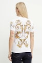 Oblečení Bavlněné tričko Versace Jeans Couture 78HAH6P8.JS472 bílá