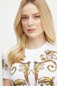 Versace Jeans Couture t-shirt in cotone bianco 78HAH6P8.JS472