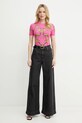 Versace Jeans Couture tricou din bumbac 78HAH6P8.JS472 roz SS25