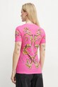Îmbrăcăminte Versace Jeans Couture tricou din bumbac 78HAH6P8.JS472 roz