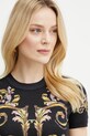 Bavlněné tričko Versace Jeans Couture černá 78HAH6P8.JS472