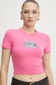 Футболка Versace Jeans Couture розовый 78HAHC09.CJ02C