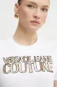 Versace Jeans Couture tricou din bumbac alb 78HAHE02.CJ00E