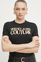 Бавовняна футболка Versace Jeans Couture чорний 78HAHE02.CJ00E