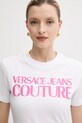 Versace Jeans Couture pamut póló fehér 78HAHE05.CJ00E