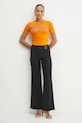 Versace Jeans Couture tricou 78HAHE06.CJ02E portocaliu SS25