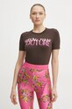 Футболка Versace Jeans Couture slim коричневий 78HAHE06.CJ02E