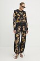 Хлопковая футболка Versace Jeans Couture 78HAHT01.CJ00T чёрный SS25