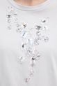 Sisley t-shirt bawełniany 3I1XL106R szary