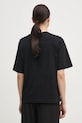 Îmbrăcăminte Sisley tricou din bumbac 3I1XL106R negru