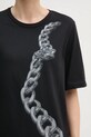 Хлопковая футболка Sisley 3I1XL106R чёрный