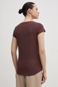 Îmbrăcăminte Sisley tricou din bumbac 3I1XL106Q maro