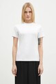 VETEMENTS t-shirt Embroidered Logo Fitted Hourglass gładkie biały WA66TR630W