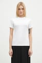 VETEMENTS t-shirt Embroidered Logo Fitted Hourglass regular white WA66TR630W