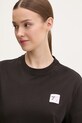 Хлопковая футболка EA7 Emporio Armani чёрный AF13243.7X000032