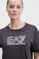 EA7 Emporio Armani tricou din bumbac print maro AF12503.7W000098
