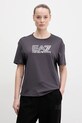 EA7 Emporio Armani tricou din bumbac maro AF12503.7W000098