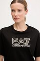 EA7 Emporio Armani tricou din bumbac negru AF12503.7W000098