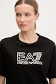 Bavlnené tričko EA7 Emporio Armani čierna AF12503.7W000098