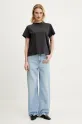 MM6 Maison Margiela cotton t-shirt S52GC0334.S24311 black SS25